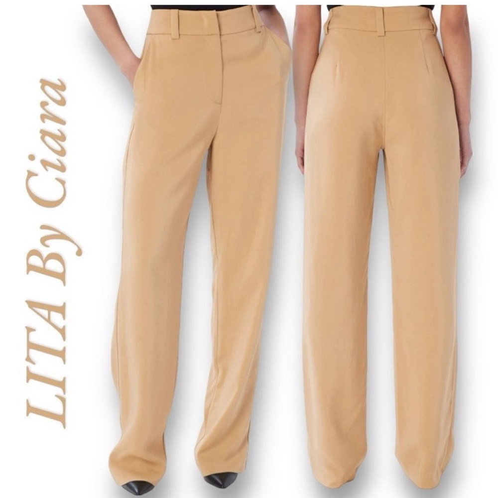 LITA By Ciara Women's Tan Wide Leg Pants